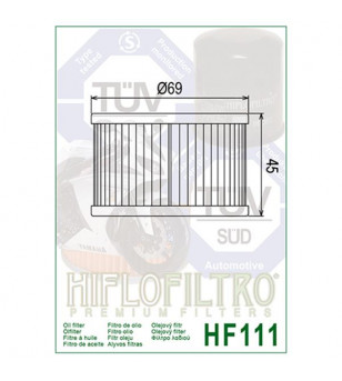 FILTRE A HUILE MOTO HIFLOFILTRO HF111