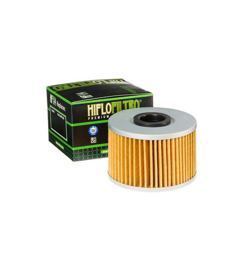 FILTRE A HUILE MOTO HIFLOFILTRO HF114 Filtres à huile sur le site du spécialiste des deux roues O-TAKET.COM