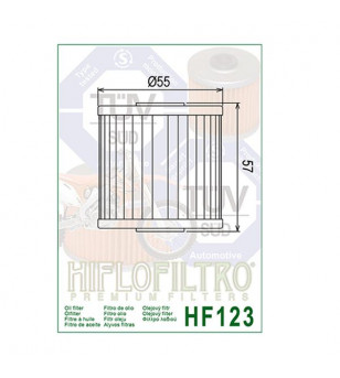 FILTRE A HUILE MOTO HIFLOFILTRO HF123