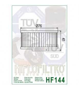 FILTRE A HUILE MOTO HIFLOFILTRO HF144