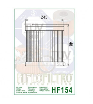 FILTRE A HUILE MOTO HIFLOFILTRO HF154