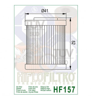 FILTRE A HUILE MOTO HIFLOFILTRO HF157