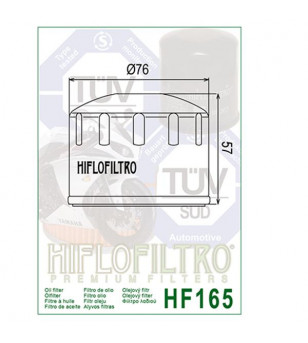 FILTRE A HUILE MOTO HIFLOFILTRO HF167