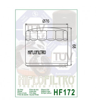 FILTRE A HUILE MOTO HIFLOFILTRO HF171C Filtres à huile sur le site du spécialiste des deux roues O-TAKET.COM