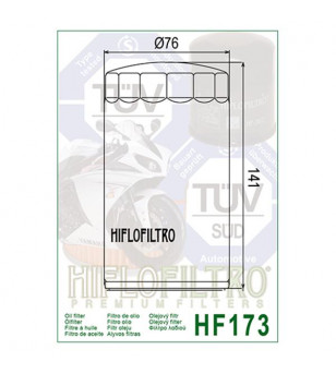 FILTRE A HUILE MOTO HIFLOFILTRO HF173C