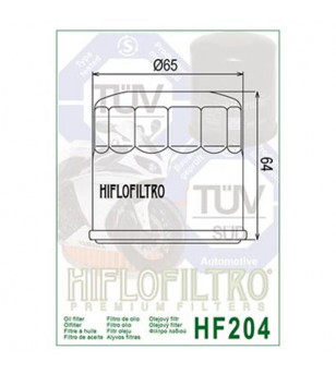 FILTRE A HUILE MOTO HIFLOFILTRO HF204 ADAPT. CBR/VFR/HORNET/ER6/Z750/FZ6/XJ6/FZ8/FZ1/675