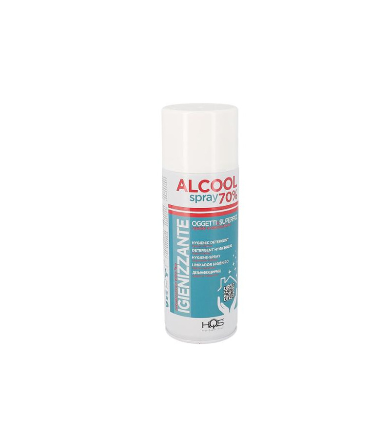 BOMBE HYGIENE SURFACE HQS SPRAY ALCOOL 70% (400ML) RÉPARATIONS / MAINTENANCES sur le site du spécialiste des deux roues O-TAK...