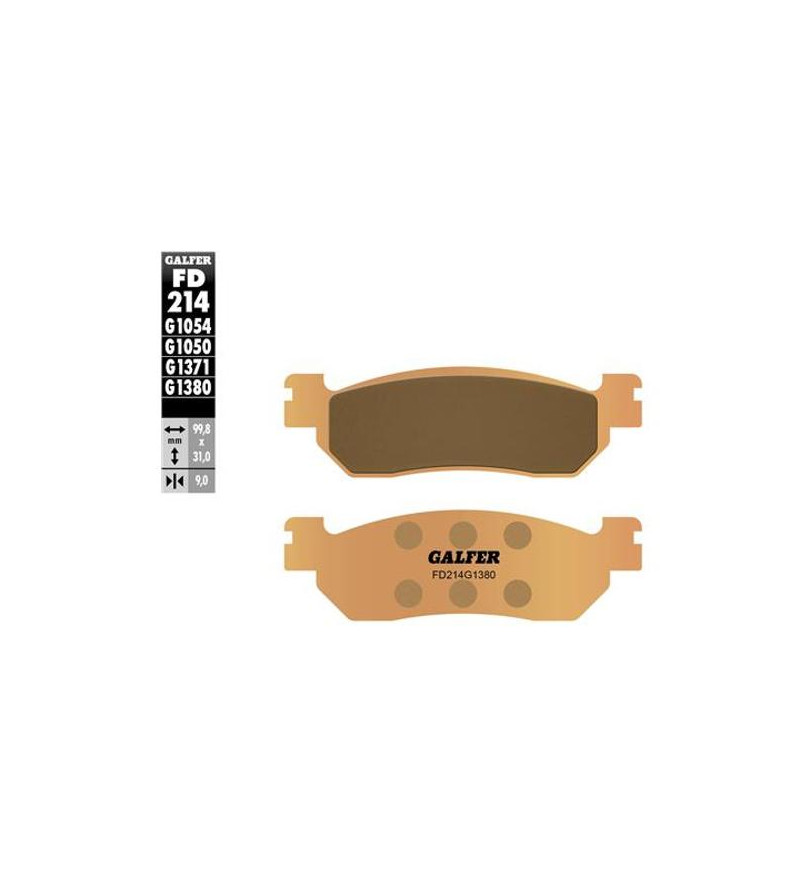 PLAQUETTE FREIN 66 GALFER G1380 ADAPT. AR 250 SKYLINER / MAJESTY 2001→ / X-MAX 2010→ (PR) Plaquettes sur le site du spécialis...