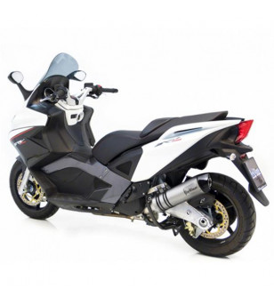 POT MAXI SCOOTER LEOVINCE LV ONE INOX ADAPT. 850 APRILIA SRV 2012→ / 800 GILERA GP 2008→ Échappements sur le site du spéciali...