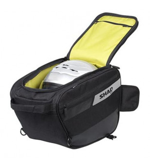 SACOCHE TUNNEL SCOOTER / MAXI SCOOTER SHAD - NOIR AVEC REFLECHISSANT - 27X26X38 CM Bagagerie sur le site du spécialiste des d...