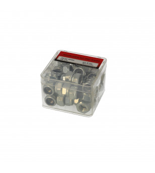ECROU 6 PANS NYLSTOP/FREIN ZINC M 10 (BOITE DE 50 PCS)