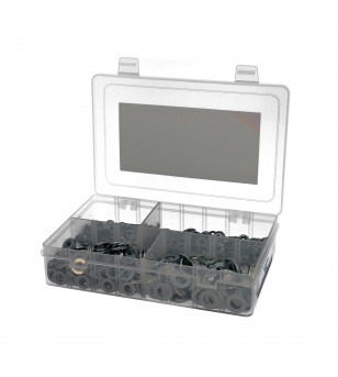 RONDELLE PLATE ACIER (COFFRET PANACHE M5/M6/M8/M10 - BOITE DE 1550 PIECES)