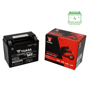 BATTERIE YTX12 YUASA 12V10AH LG148 L84 H129 (SANS ENTRETIEN - AGM) - ACTIVE USINE