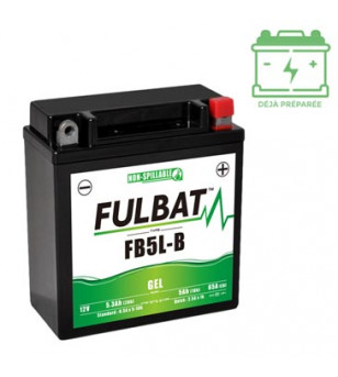 BATTERIE FB5L-B FULBAT 12V5AH LG120 L60 H130 (GEL - SANS ENTRETIEN) - ACTIVEE USINE