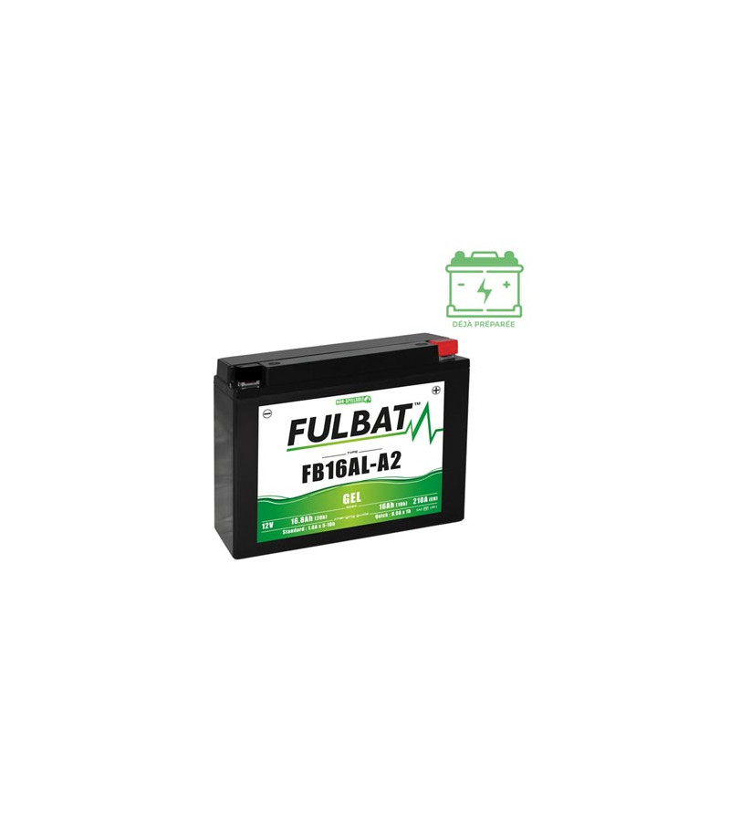 BATTERIE FB16AL-A2 FULBAT 12V16AH LG205 L70 H162 (GEL - SANS ENTRETIEN) - ACTIVEE USINE