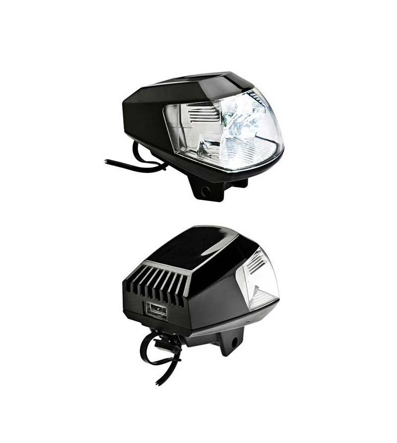 OPTIQUE/PROJECTEUR/ECLAIRAGE ADDITIONNEL FAR LED 12V AVEC PRISE USB (X1) HOMOLOGUE CE MOTO sur le site du spécialiste des deu...