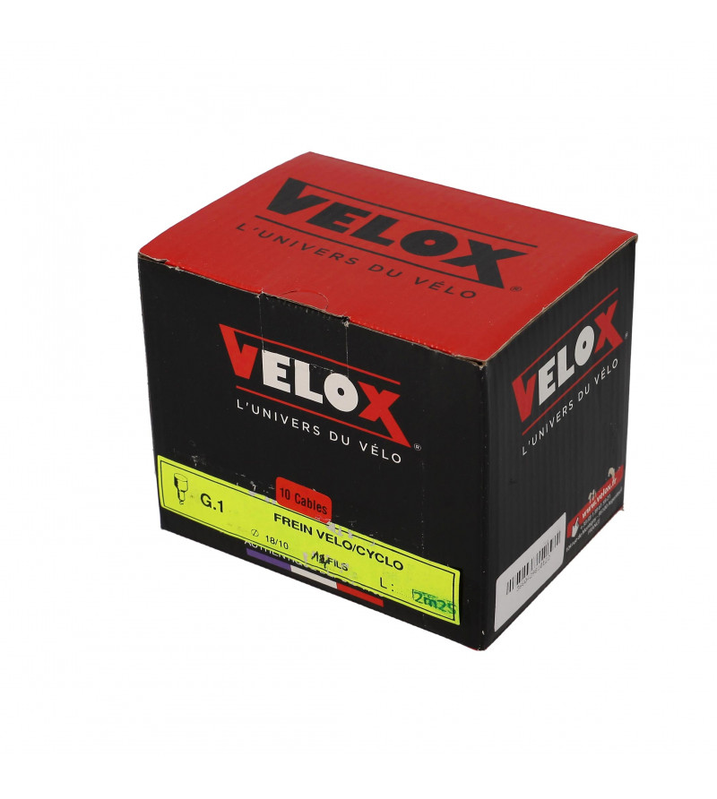 CABLE FREIN CYCLO VELOX ADAPT.MBK 51/CIAO BOULE 18/10E 2.25M (VENDU PAR BOITE DE 10)