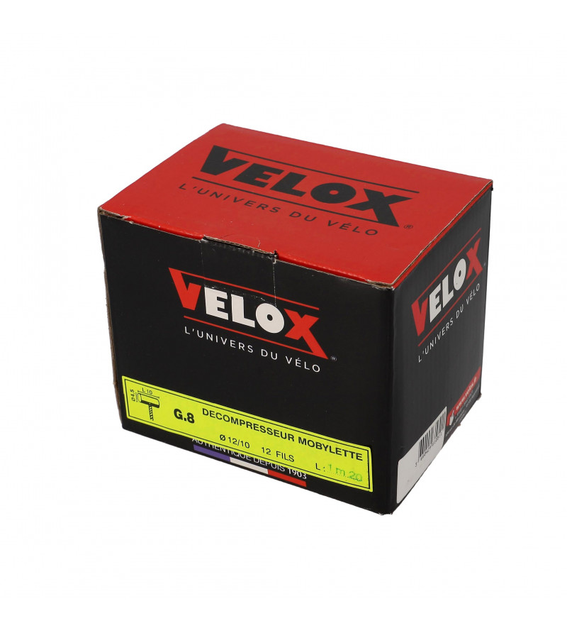 CABLE DECOMPRESSEUR CYCLO VELOX ADAPT. MBK 51/CIAO BOULE 5X9 1.20M 12/10E (BOITE DE 25)