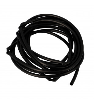 GAINE FIL ELECTRIQUE PVC/SOUPLISSEAU  6X7 NOIR 5M
