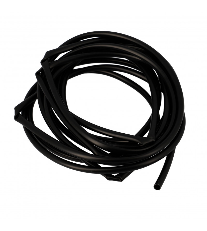 GAINE FIL ELECTRIQUE PVC/SOUPLISSEAU  6X7 NOIR 5M