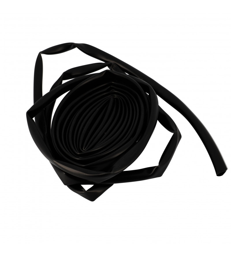 GAINE FIL ELECTRIQUE PVC/SOUPLISSEAU 12X13.1 NOIR 5M