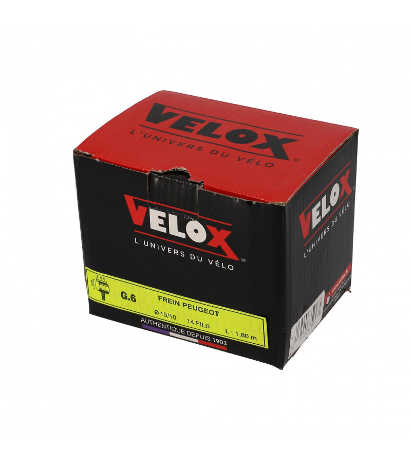 CABLE FREIN CYCLO VELOX ADAPT. 103 BOULE 8X8 15/10E 1.80M (VENDU PAR BOITE DE 25)