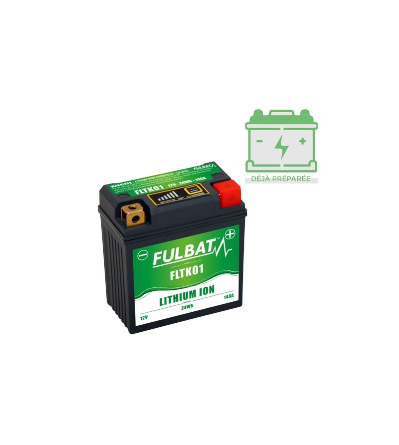 BATTERIE FLTK01 FULBAT 12V LITHIUM LG86 L48 H90 COMPATIBLE KTM SX-F 250/350/450