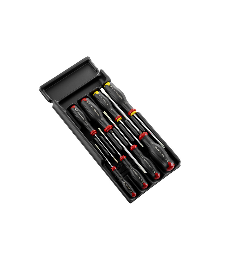 MODULE 8 TOURNEVIS PROTWIST FACOM (6 PLATS - 2 CRUCIFORMES) - PRIX NET
