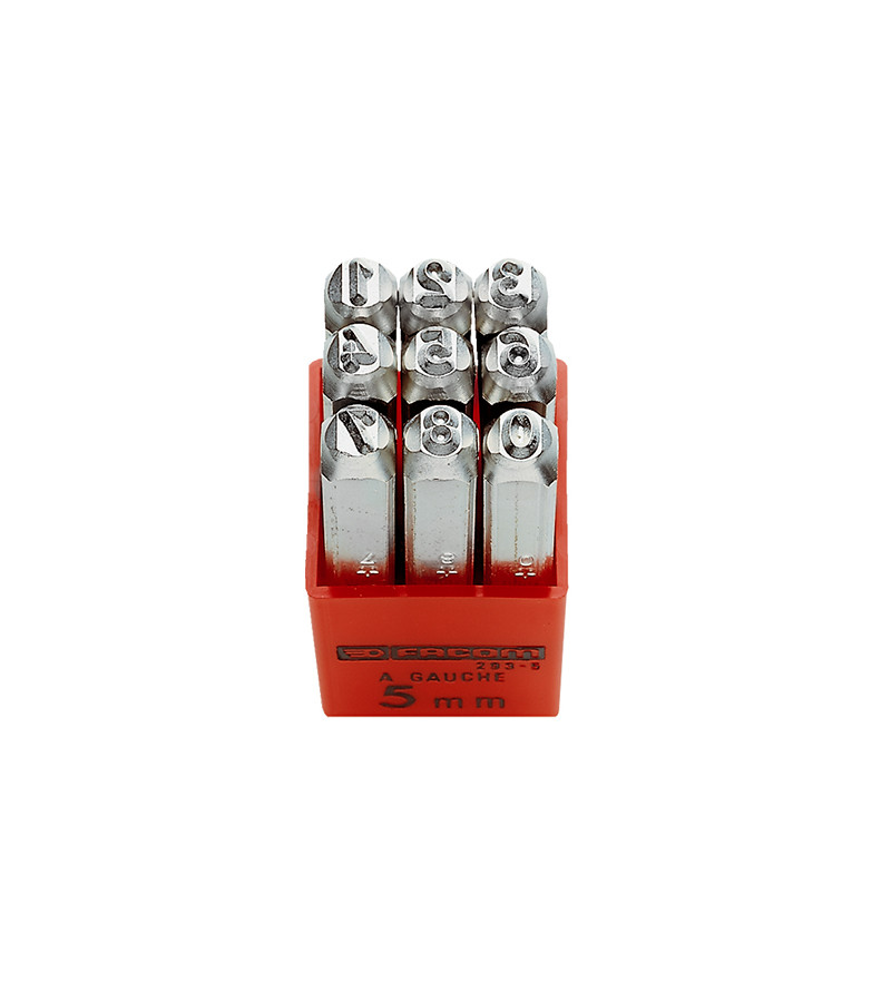 JEU DE 9 CHIFFRES A FRAPPER 4MM FACOM