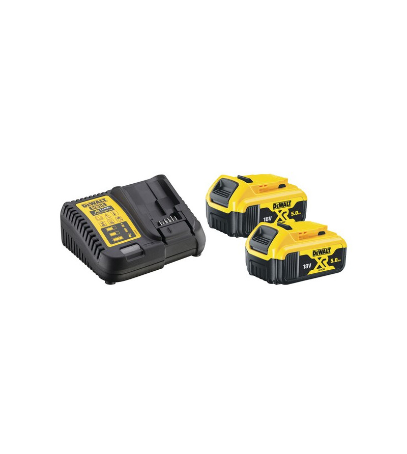 PACK 2 BATTERIES XR 18V 5AH LI-ION + CHARGEUR DEWALT - PRIX NET ATELIER sur le site du spécialiste des deux roues O-TAKET.COM