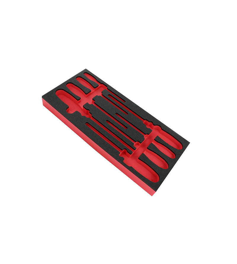 PLATEAU MOUSSE VIDE FACOM POUR MODULE 8 TOURNEVIS PROTWIST (6 PLATS -2 CRUCIFORMES)