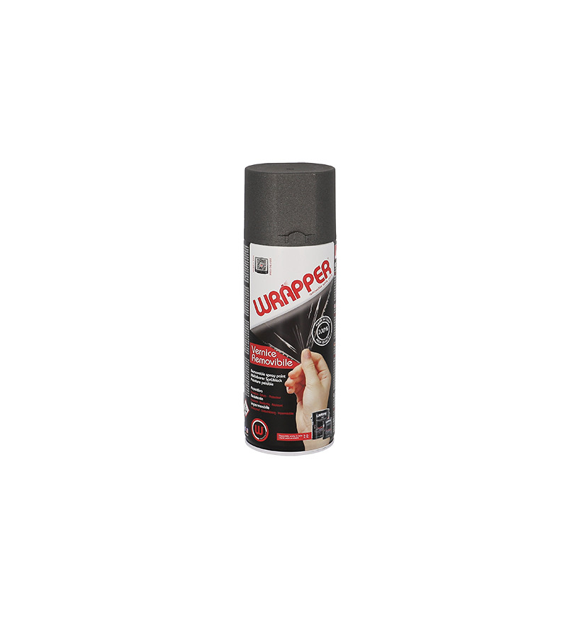 BOMBE PEINTURE WRAPPER PAR HQS GRIS TITANIUM (400ML) - RETIRABLE