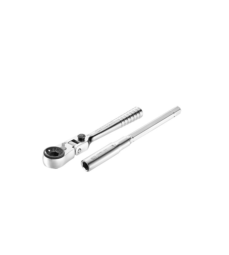 CLIQUET 1/4'' ULTRA-COMPACT TETE FLEXIBLE 180° FACOM POUR EMBOUT 1/4"- PRIX NET