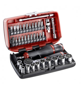 COFFRET CLIQUET 1/4'' - DOUILLES -EMBOUTS 6 PANS FACOM - PRIX NET ATELIER sur le site du spécialiste des deux roues O-TAKET.COM