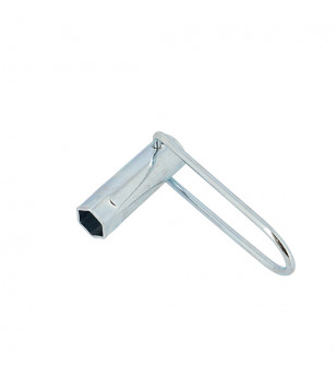 CLE A BOUGIE 16MM LONGUEUR 70MM MANCHE PLIABLE (4 TEMPS)
