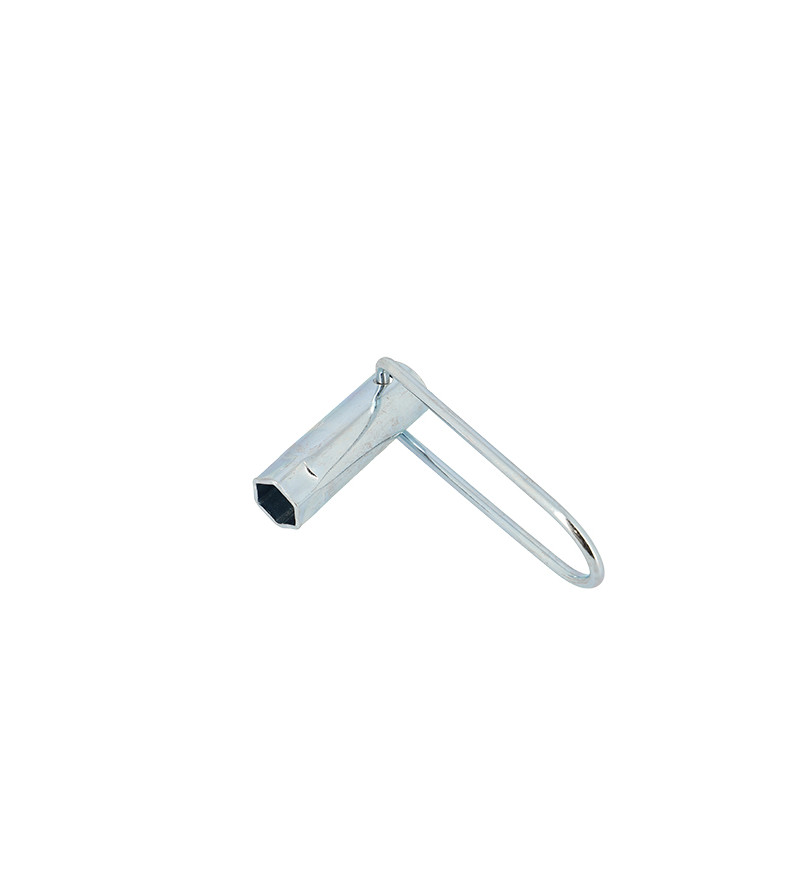 CLE A BOUGIE 16MM LONGUEUR 70MM MANCHE PLIABLE (4 TEMPS)