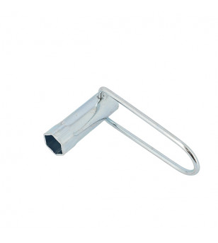 CLE A BOUGIE 18MM LONGUEUR 70MM MANCHE PLIABLE (4 TEMPS)