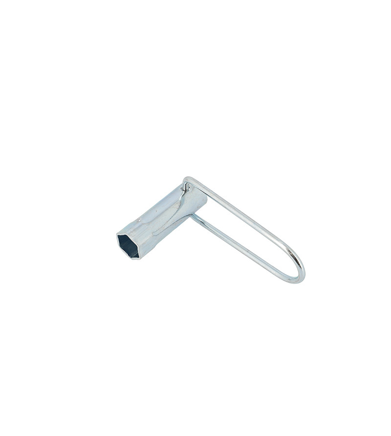 CLE A BOUGIE 18MM LONGUEUR 70MM MANCHE PLIABLE (4 TEMPS)