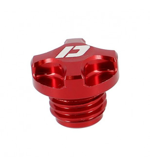 BOUCHON HUILE MECABOITE ALU CNC DOPPLER ADAPT. AM6 - ROUGE 50 À BOITE sur le site du spécialiste des deux roues O-TAKET.COM