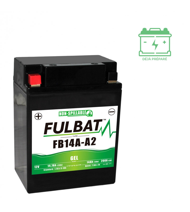 BATTERIE FB14A-A2 FULBAT 12V14AH LG134 L89 H176 - GEL ACTIVEE USINE