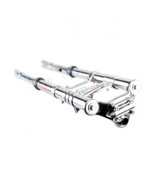 FOURCHE CYCLO EBR ADAPT. PEUGEOT 103/MBK 51 INVERSE ALU CHROME