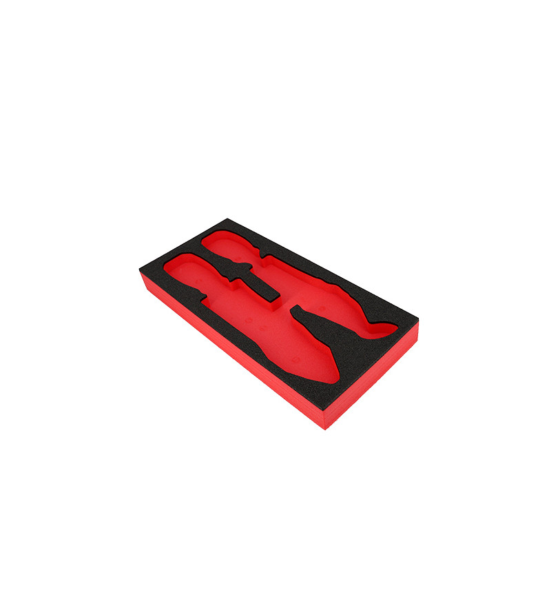 PLATEAU MOUSSE VIDE FACOM POUR MODULE 4 PINCES (3 CPE ET 1 ETAU)