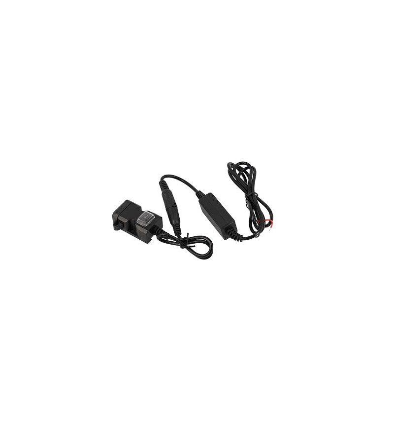 PRISE CHARGEUR BLACKWAY USB (5V-2.1A/5V- 1A) AVEC INTERRUPTEUR SCOOTER sur le site du spécialiste des deux roues O-TAKET.COM