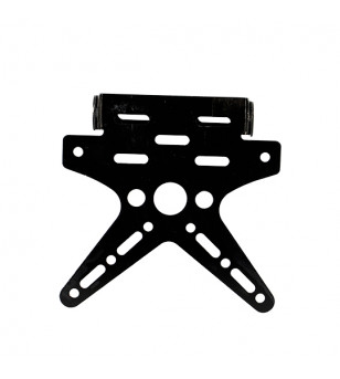 SUPPORT DE PLAQUE CNC ORIENTABLE BLACKWAY ALUMINIUM NOIR MOTO sur le site du spécialiste des deux roues O-TAKET.COM