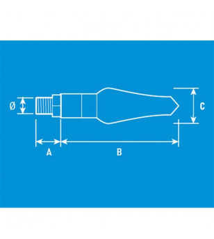 CLIGNOTANT BLACKWAY BLAZARS LED BLEU (PR) - HOMOLOGUE CE MOTO sur le site du spécialiste des deux roues O-TAKET.COM