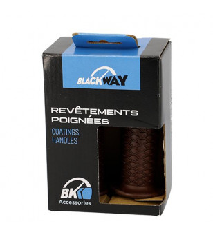 REVETEMENT/POIGNEE BLACKWAY STRATFORD MARRON (PR) - 124MM SCOOTER sur le site du spécialiste des deux roues O-TAKET.COM