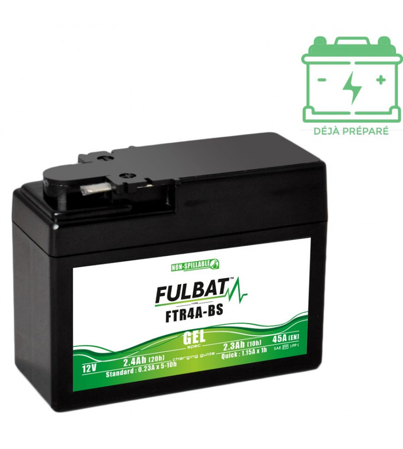 BATTERIE FTR4A-BS FULBAT 12V2.3AH LG113 L48 H85 - GEL ACTIVEE USINE