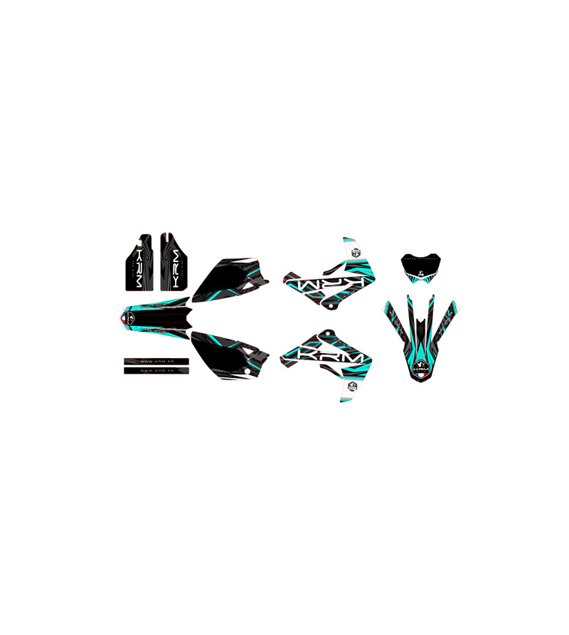 KIT DECO/AUTOCOLLANT KRM ADAPT. RIEJU MRT/MRT PRO/MARATHON - TURQUOISE 50 À BOITE sur le site du spécialiste des deux roues O...