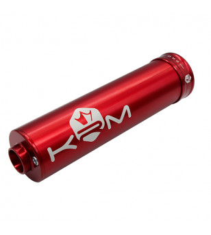 SILENCIEUX/CARTOUCHE MECABOITE KRM ALU - FULL ROUGE 50 À BOITE sur le site du spécialiste des deux roues O-TAKET.COM