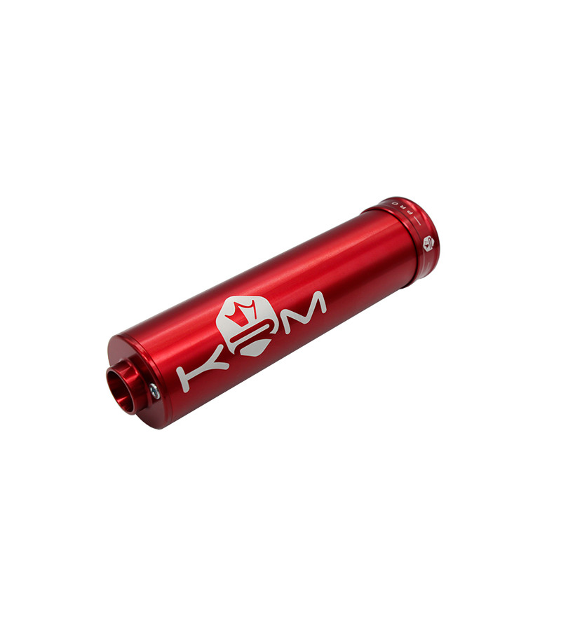 SILENCIEUX/CARTOUCHE MECABOITE KRM ALU - FULL ROUGE 50 À BOITE sur le site du spécialiste des deux roues O-TAKET.COM